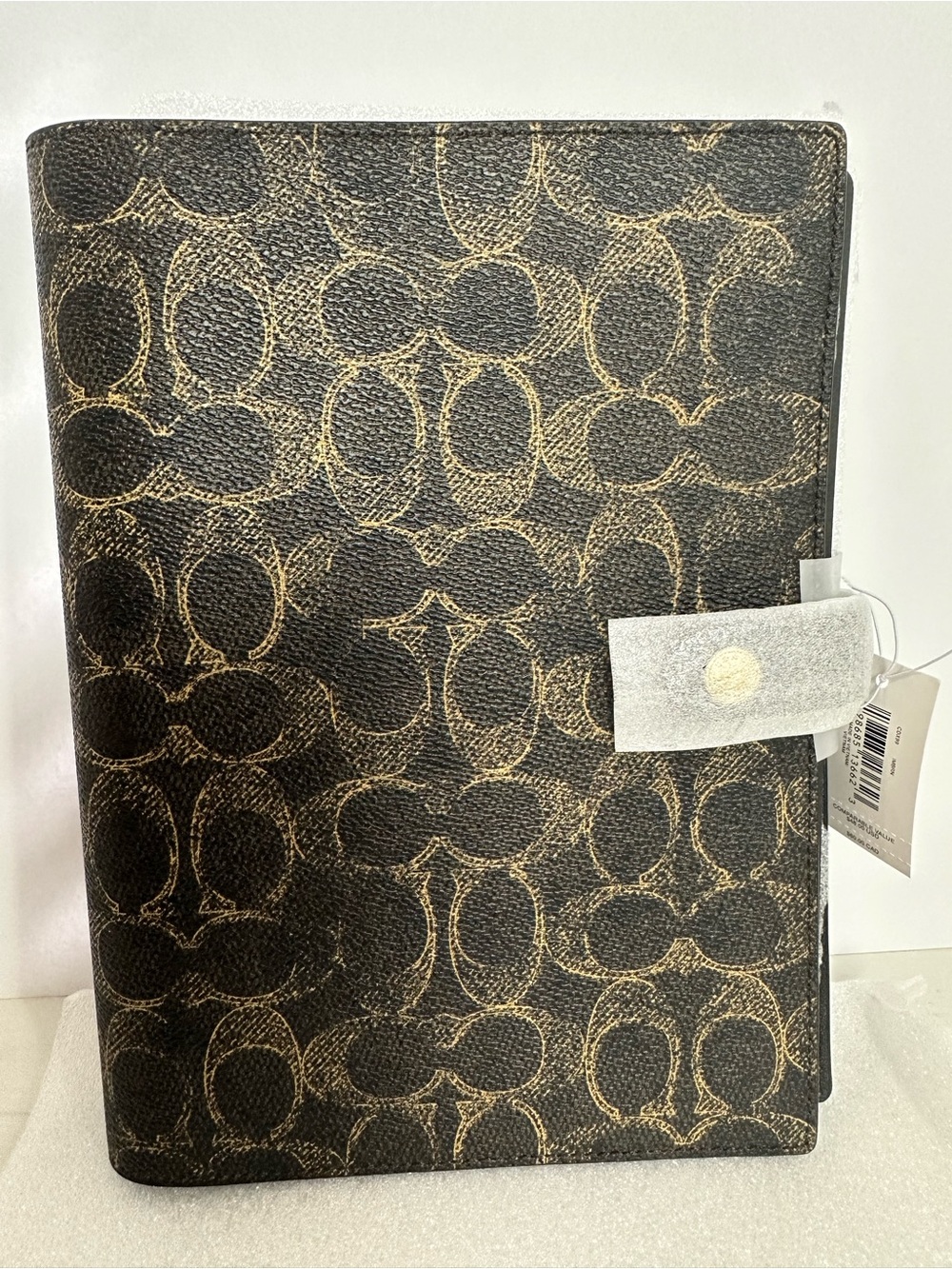 Coach Notebook in Loved Signature Canvas Brown/Gold